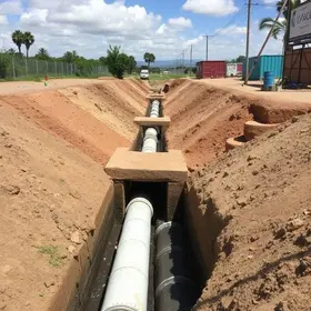 expansão da rede de esgoto