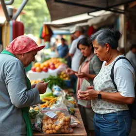 comércio e consumo alimentar