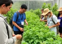 visitas guiadas em espaço de cultivo de plantas medicinais