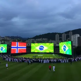 Maricá transmite Brasil x Noruega